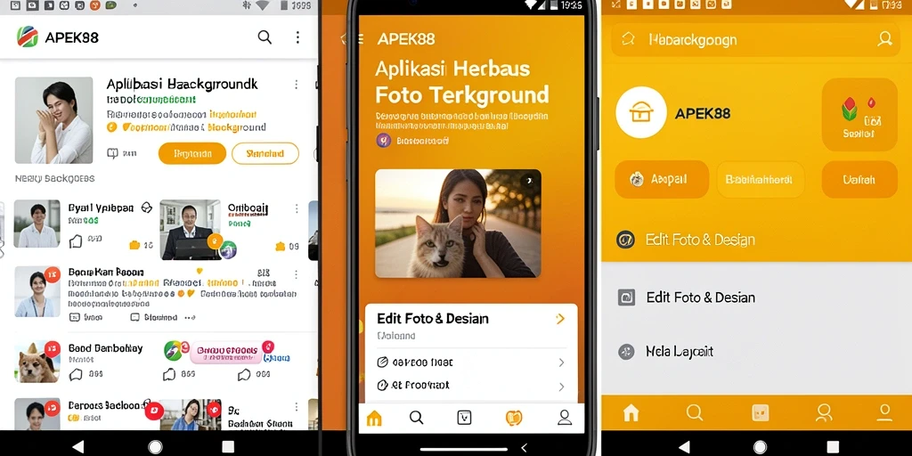 Tampilan antarmuka APEK88 saat menghapus latar belakang gambar.
