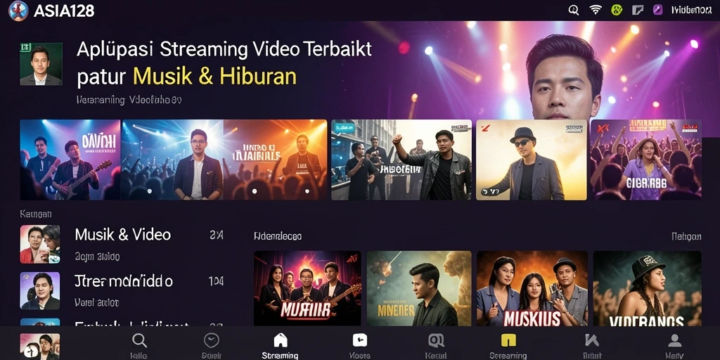 Tampilan antarmuka sederhana dan menarik dari ASIA128.