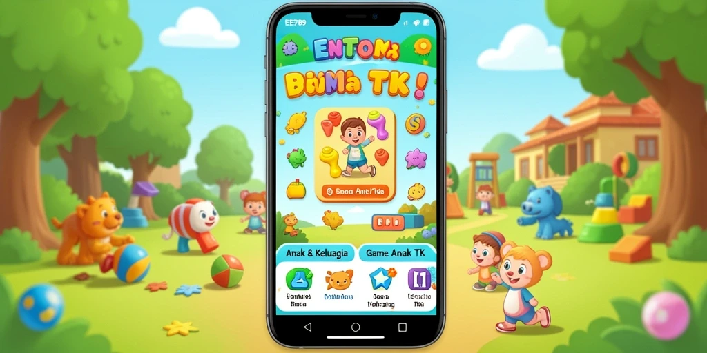Tampilan antarmuka menarik dari Game Anak TK EE789.