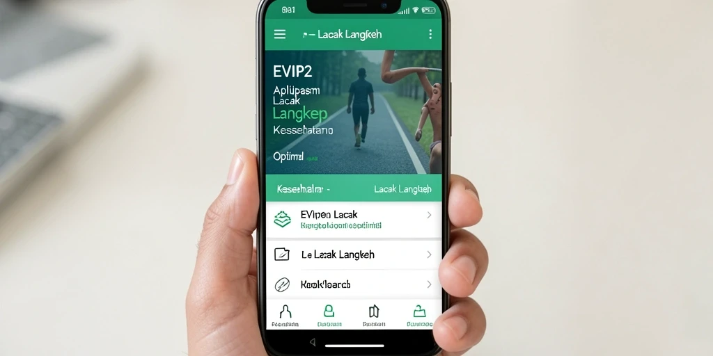 Antarmuka EVIP2 yang menarik dengan fungsi Lacak Langkah yang mudah digunakan.