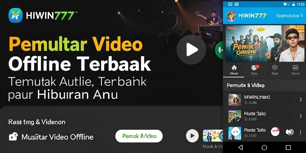 Antarmuka HIWIN777 yang sederhana dan fungsional untuk Pemutar Video Offline.