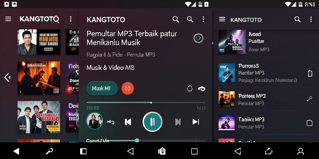 Antarmuka KANGTOTO yang sederhana dan fungsional.
