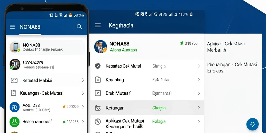 Tampilan antarmuka NONA88 untuk cek mutasi yang user-friendly.