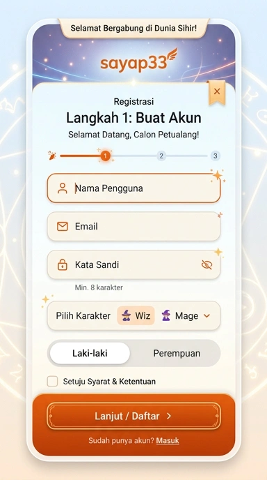 Panduan Lengkap Buat Akun Sayap33